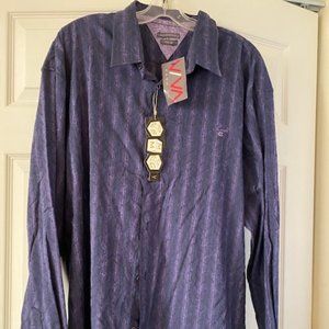 Brand new stylish men's stretch shirt Plus size
